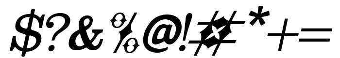 Fringilla Italic Font OTHER CHARS