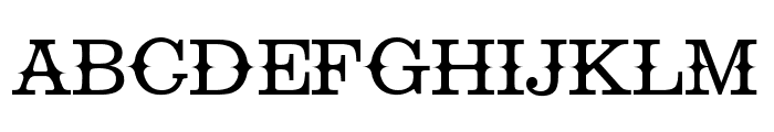 Fringilla Font UPPERCASE