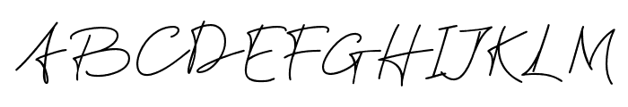 FrishaSignature-Regular Font UPPERCASE