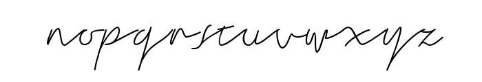 FrishaSignature-Regular Font LOWERCASE