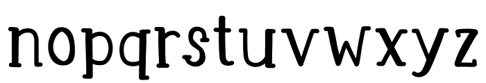 Front store Regular Font LOWERCASE