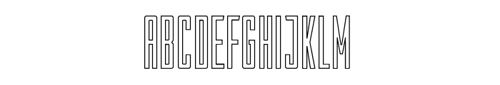 Frontman Outline Font UPPERCASE