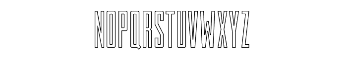 Frontman Outline Font LOWERCASE