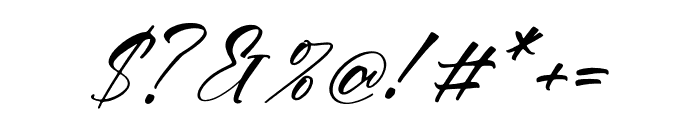 Fronttisha Italic Font OTHER CHARS