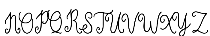 Frostine-Regular Font UPPERCASE