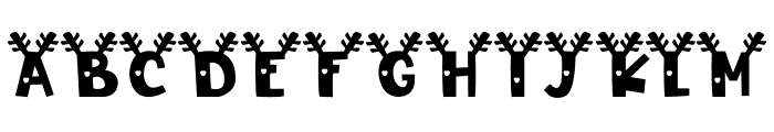 Frosty Faktur Deer Font UPPERCASE