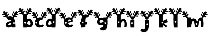 Frosty Faktur Deer Font LOWERCASE