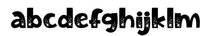 Frosty Faktur Star Font LOWERCASE