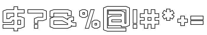 Froxa Bold Outline Font OTHER CHARS