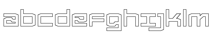 Froxa Bold Outline Font LOWERCASE