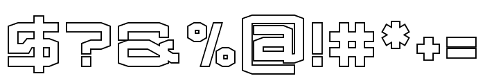 Froxa Extrabold Outline Font OTHER CHARS