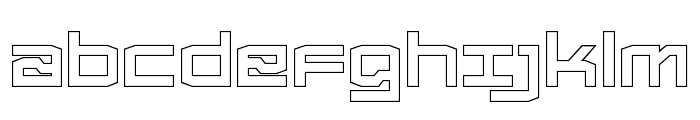 Froxa Extrabold Outline Font LOWERCASE