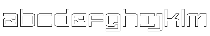 Froxa Medium Outline Font LOWERCASE