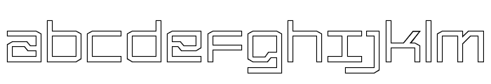 Froxa Regular Outline Font LOWERCASE