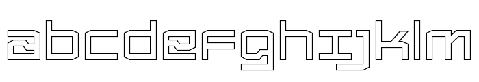 Froxa Semibold Outline Font LOWERCASE