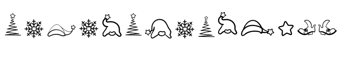 Frozen Gnome Dingbat Font UPPERCASE