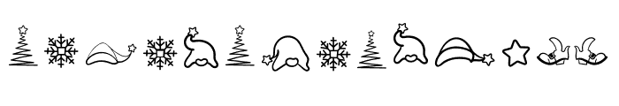Frozen Gnome Dingbat Font LOWERCASE