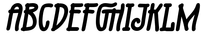 Fruge-BoldItalic Font UPPERCASE