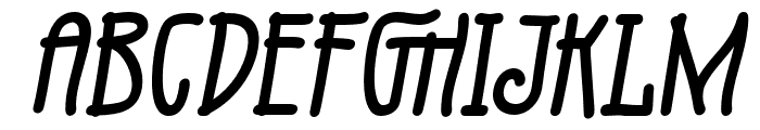 Fruge-Italic Font UPPERCASE