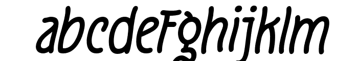 Fruge-Italic Font LOWERCASE