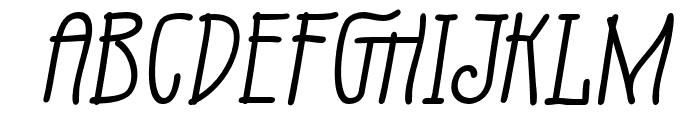 Fruge-Light Italic Font UPPERCASE