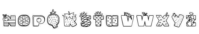 Fruit Regular Font UPPERCASE