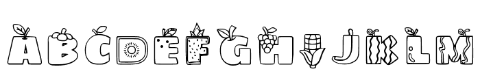 Fruit Regular Font LOWERCASE