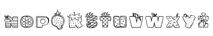 Fruit Regular Font LOWERCASE