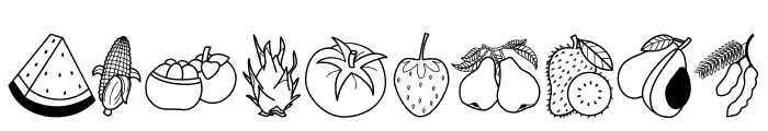 Fruit Summer Font OTHER CHARS