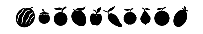 Fruits Dingbats Font OTHER CHARS
