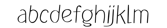 Fryhand Font LOWERCASE