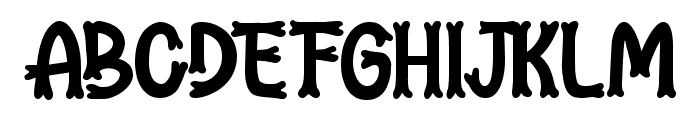 Fudgie Bagy Font Font LOWERCASE