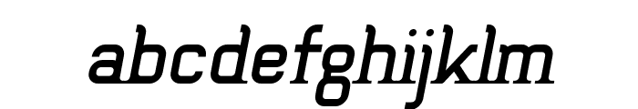 Fuera-FillItalic Font LOWERCASE