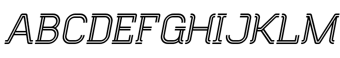 Fuera-Italic Font UPPERCASE