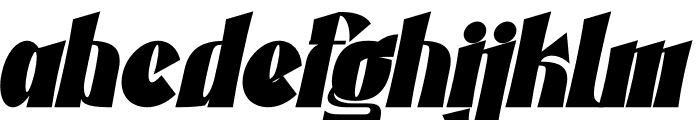 Fufufafa Bold Italic Font LOWERCASE