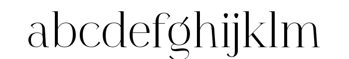 Fulgate Light Font LOWERCASE
