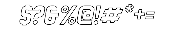 FullBoxOutline Italic Font OTHER CHARS