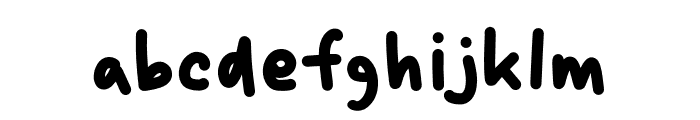 Fun Phoebe Regular Font LOWERCASE