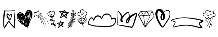 Fun doodles Font LOWERCASE