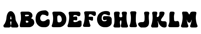 Fungky Retro Regular Font UPPERCASE