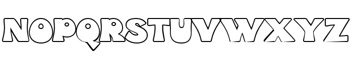 Funk Gibson Outline Font LOWERCASE