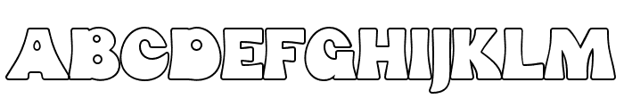 FunkGibson-Outline Font UPPERCASE