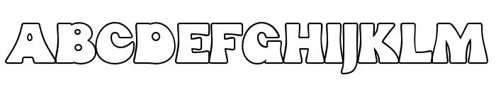 FunkGibson-Outline Font LOWERCASE