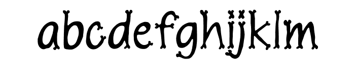 Funky Bones Regular Font LOWERCASE