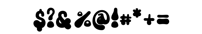 Funky Chunky Font OTHER CHARS