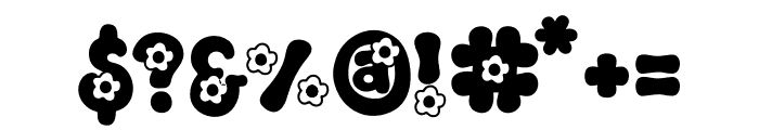Funky Daisy Flower Font OTHER CHARS