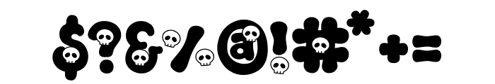 Funky Daisy Skull Font OTHER CHARS