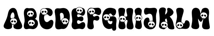 Funky Daisy Skull Font LOWERCASE
