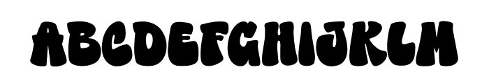 Funky Derix Font UPPERCASE