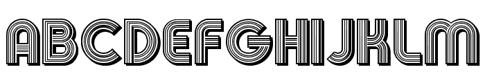 Funky Fresh Shadow FD Font LOWERCASE